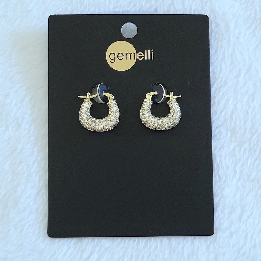 Gemelli👭 Chunky Gold💛 "Macie" Hoop Earrings - NWT